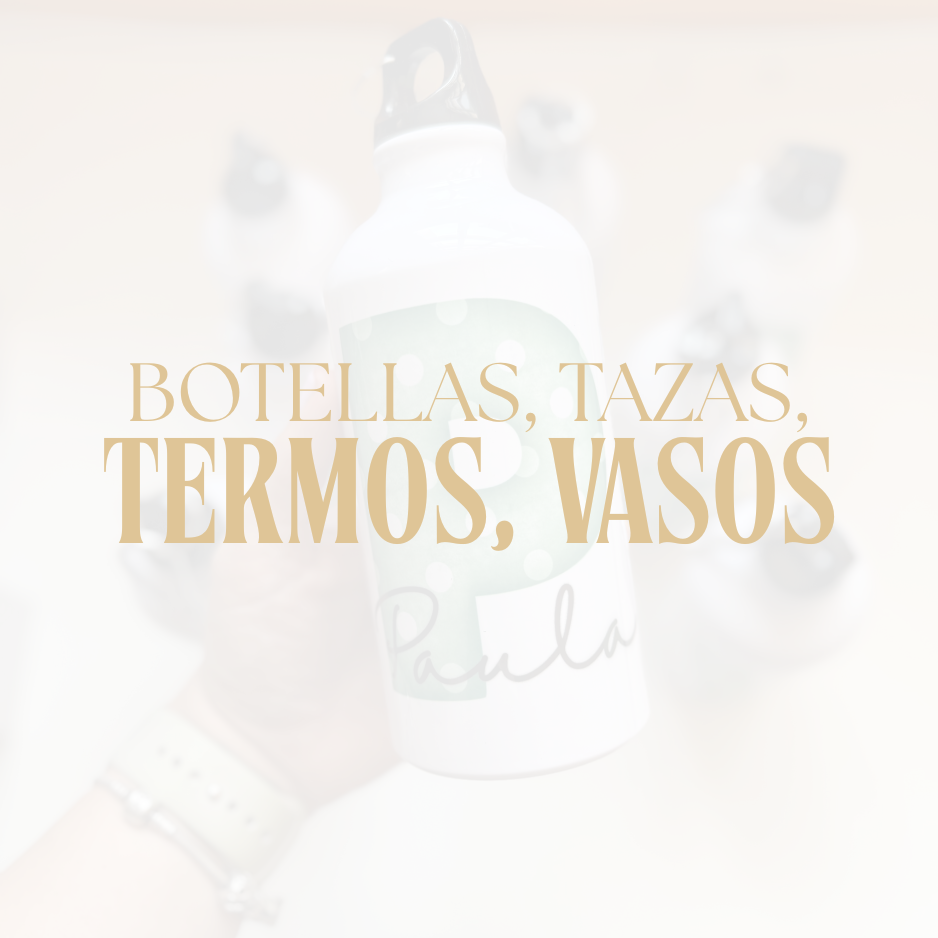 Botellas, tazas, termos y vasos