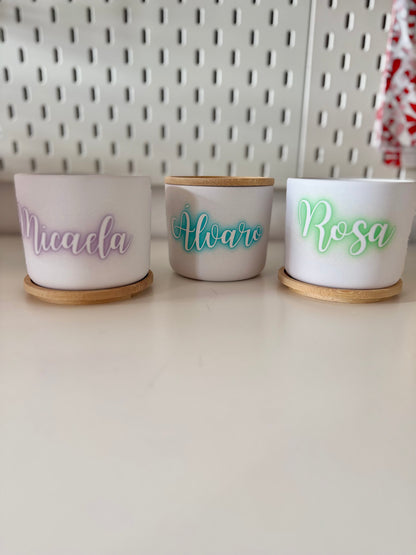 Taza personalizada con tapa
