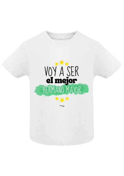 Camiseta hermano/a mayor personalizada | Anuncio embarazo original