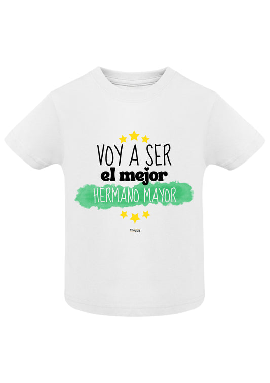 Camiseta hermano/a mayor personalizada | Anuncio embarazo original