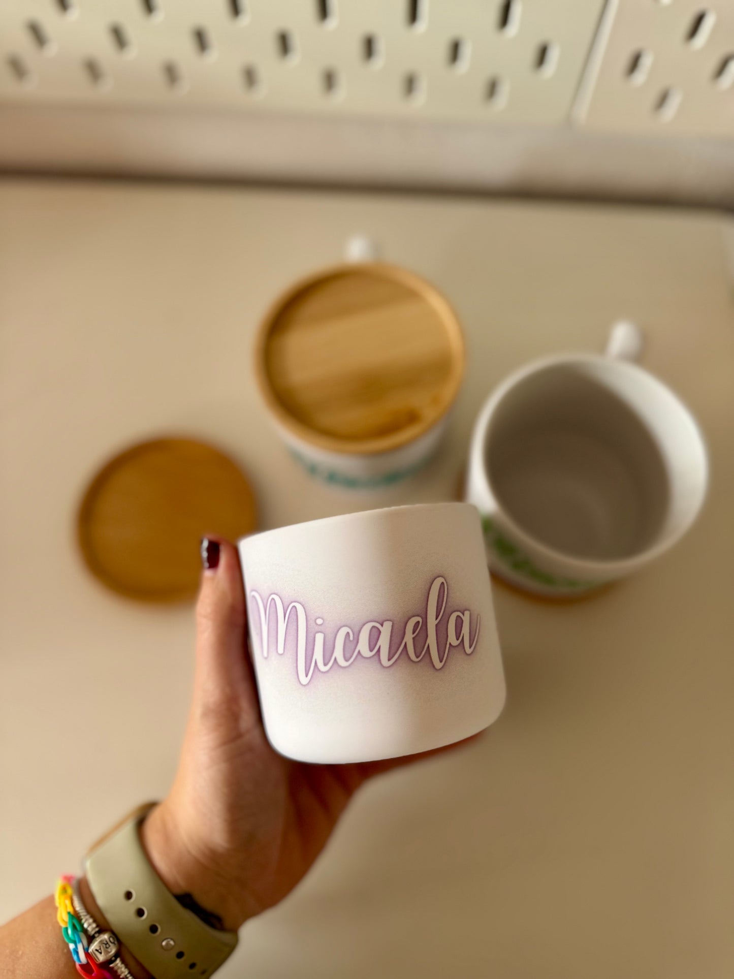 Taza personalizada con tapa