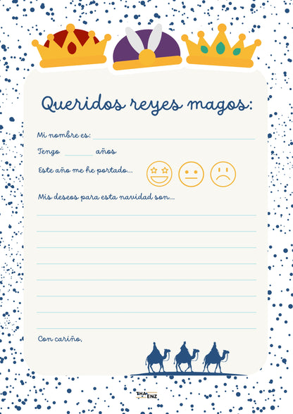Cartas imprimibles Navidad