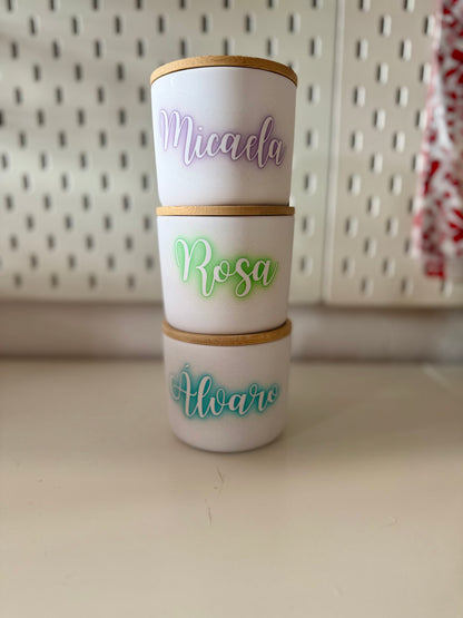 Taza personalizada con tapa