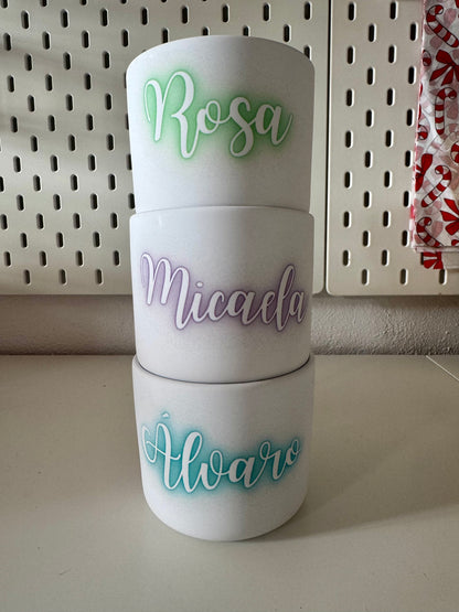 Taza personalizada con tapa
