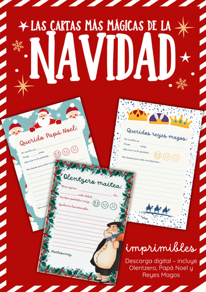 Cartas imprimibles Navidad